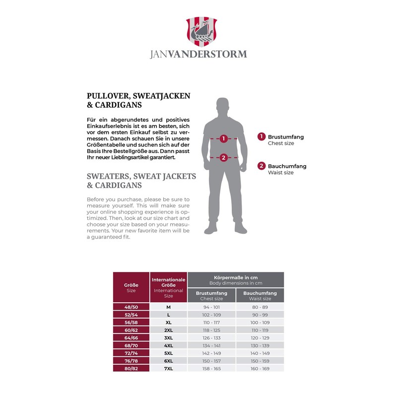 Jan Vanderstorm Asger Men's Knitted Jacket - Modern