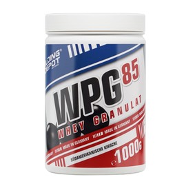 Bodybuilding Depot - WPG-85 Clear Whey Protein Granules/Isolate 1 kg - South American Cherry | Specially for Mixing in Water | Perfect Solubility | High BCAA and EAA Content