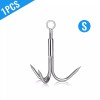 Unbranded Grappling Hook 3Claw Climbing Hook Stainless Steel Grapnel Hook