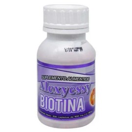 Biotina B7 200 Capsulas Alexyessy Natural                                                                                                             