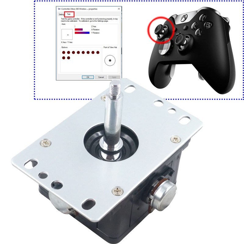 SJ@JX 3D Analog Joystick Sensor Module with LED - Compatible