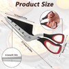 Zosenyer Pizza Scissors, 27 cm Long, Pizza Scissors, Dishwasher Safe,