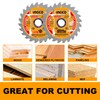 INGCO 2-Pack 140mm Ultra-thin TCT Saw Blade Set 24T, 20mm