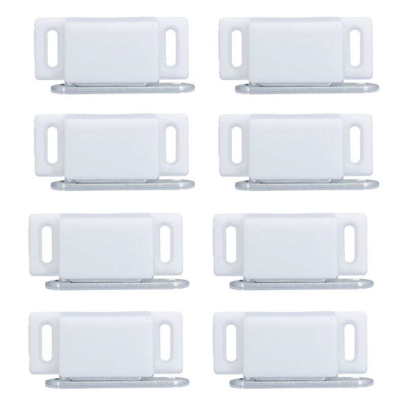 8 Set Stainless Steel Magnetic Door Catch Cupboard Closet Cabinet