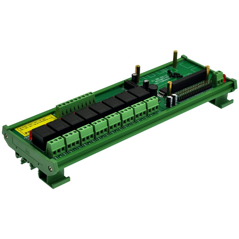 DIN Rail Mount 8 SPDT IoT Power Relay Module for