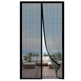 LIAMST Magnetic Screen Door -Fits Door Sizes: 36” x 96”, Self Sealing, Heavy Duty, Hands Free Mesh Partition - Pet and Kid Friendly