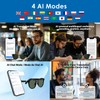 GetD Smart Sunglasses, Round Polarized Lens Bluetooth Glasses for Women/Men