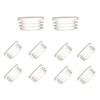 70mm White Plastic Plugs, Round Tube Covers, Inner End Caps