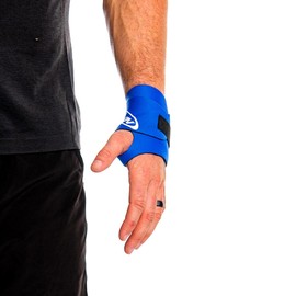 Nevin Sports Med - Muñequera doble de neopreno (rojo)