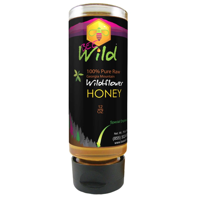 Bee Wild (formerly Organic Mountains) 100% Pure Honey, Wildflower, 12