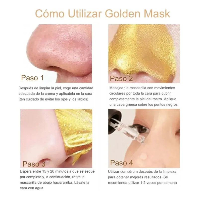 Zyl Mascarilla Exfoliante Lámina Oro Quilates