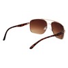 Khan Clutch - Squared Aviators Sunglasses (Brown)