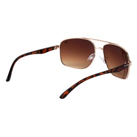Khan Clutch - Squared Aviators Sunglasses (Brown)
