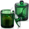 Reallnaive 2 Set Glass Salt Cellar with Lid and Spoon