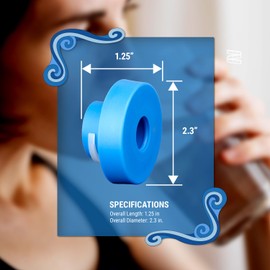 TERA PUMP TRRWC02 Reusable No-Splash Cap for 48mm Screw Top Snap on Crown Top, 3 Gallon to 6 Gallon Bottle Water Dispensers with Probes