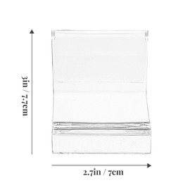 5pcs Transparent Purse Display Stand Acrylic Wallet Display Wallet Rack Clear Riser Display Shelf Perfume Organizer for Figures Organizer Holder