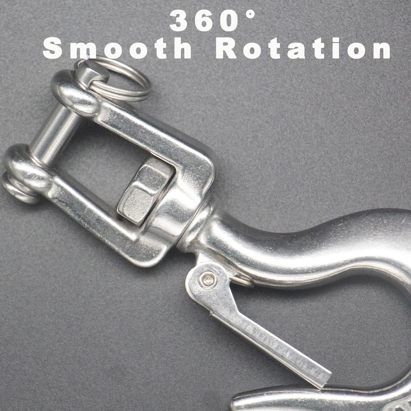 316 Stainless Steel Clevis Slip Hook with Swivel Lifting and
