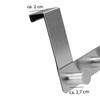 VonBueren Door Coat Rack for Hanging, Stainless Steel, 30 cm,