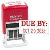 MaxMark Self-Inking Rubber Date Office Stamp with Due by Phrase