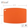 Liflicon Thick Silicone Cutting Board 12.6'' x 9.1'' Juice Grooves