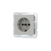 Gira 4453015 Schuko Socket, 16 A 250 V with Shutter,