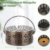 LimCryspp Retro Portable Iron Mosquito Incense Holder with Processing Round