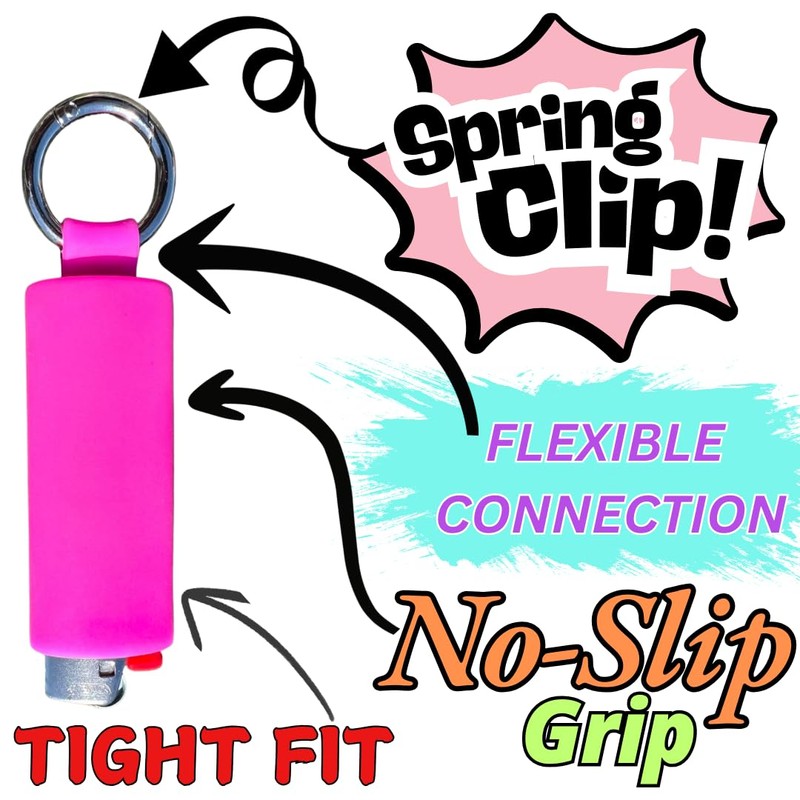 Lighter Holder for J6 BIC Lighters. Silicone case has a