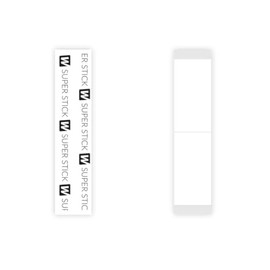 Walker Super Stick 3/4 x 3 Inches Straight Strips Hair Extension Clear Tape | 36 Pieces Per Bag