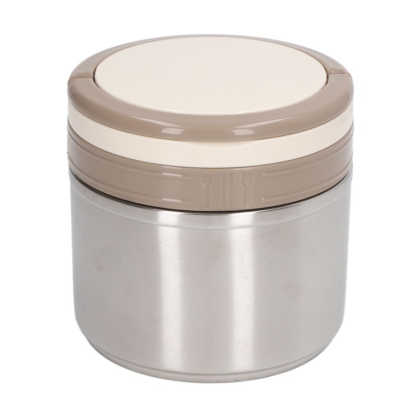304 Stainless Steel Porridge Box Portable Round Insulated Lunch Container