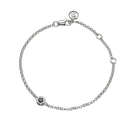 Molly Brown London Sterling Silver and Sapphire Bracelet, September Birthstone Gem. Ideal for Birthday Gifts for Girls, Flower Girl and Bridesmaids Gifts