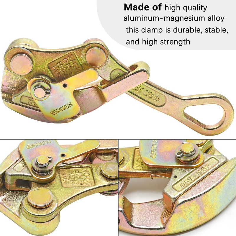 Luomorgo 2 Ton Cable Grip Puller Wire Grip Rope Jaw
