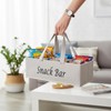 Xbopetda Snack Organizer for Countertop, Fabric Snack Organizer with Handle,