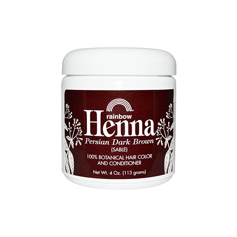 RAINBOW RESEARCH Dark Brown Henna - 4 oz.