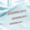 Uñas postizas cortas con efecto ojo de gato - Uñas