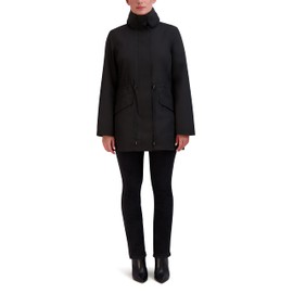 Cole Haan Women's Adjustable Unlined Packable Coat, Black