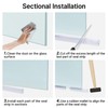 AmazerBath 3PCS Shower Door Bottom Seal for 1/4 Inch Glass