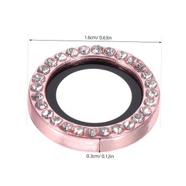 VILLFUL Glass Camera Lens Protector for 15/15plus Phone Camera Lens Ring with Bubble-free Installation