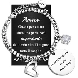 SUNSH Friendship/Sisters Bracelet, Encouragement Gift, Sisters / Girlfriend Friendship Encouragement Bracelet, Girls Birthday/Christmas Gift, No gemstone