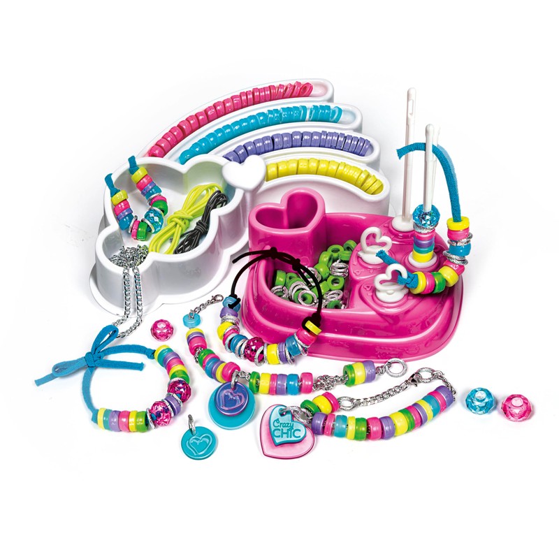 Clementoni Crazy Chic - Rainbow Bracelets, Giochi Creativi per Bambini