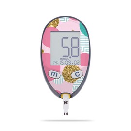 MightySkins Skin Compatible with Abbott Freestyle Freedom Lite - Golden Bubbles | Protective, Durable, and Unique Vinyl Decal wrap Cover | Easy to Apply, Remove, and Change Styles | Made in The USA