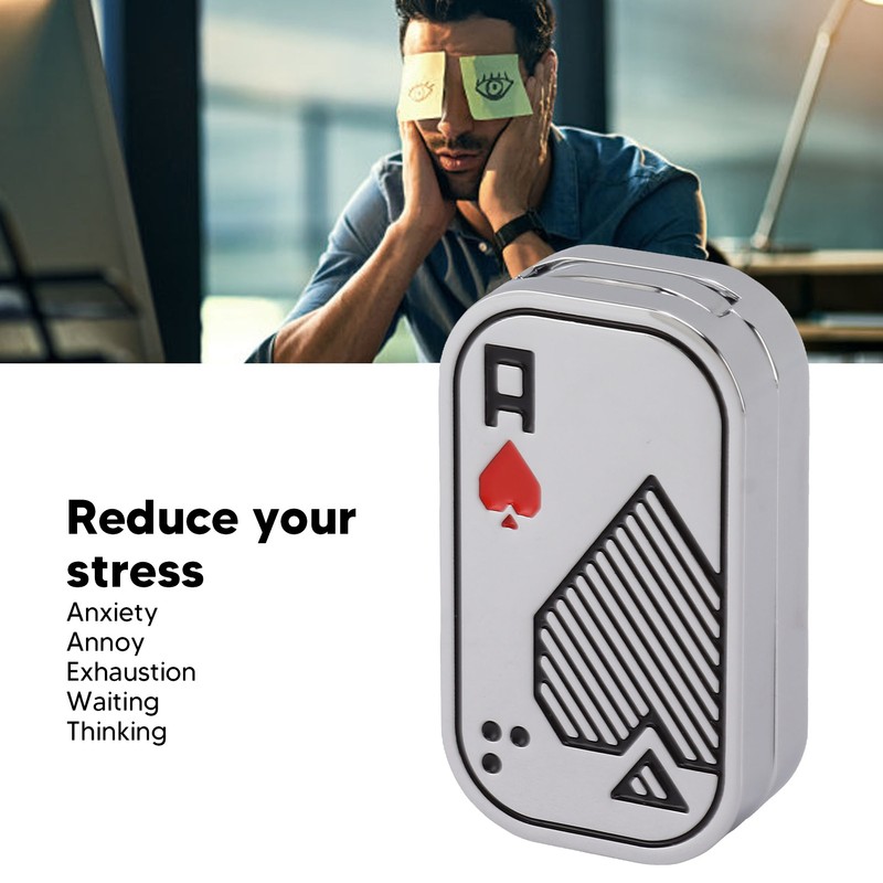 Metal ADHD 3 Layer Push Slider Toy Adult Office Travel