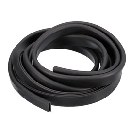 sourcing map U Channel Edge Trim, 8.2ft Length Rubber Guard Seal Strip Edge Protector Fit for 1.5-2mm Edge, (15/64" W x 19/32" H) Black