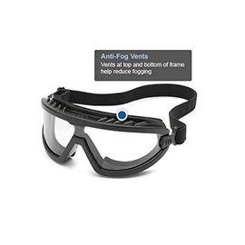 Gateway Safety 45883 Wheelz Stylish and Comfortable Safety Goggle, Gray Lens, Black Frame