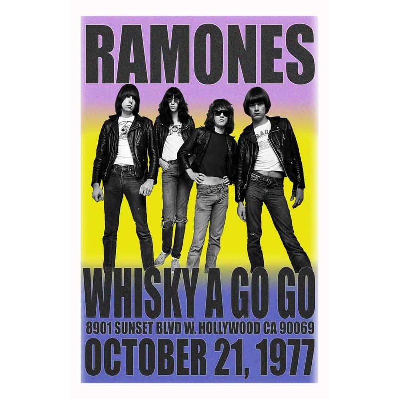 RAMONES REPLICA WHISKY A GO GO 1977 CONCERT POSTER