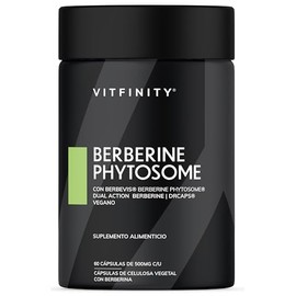 Berberina 1000mg Vitfinity Redefinimos Estándar Suplementación 10x Absorción Berbevis Phytosome Patentado Fórmula Dual Action Hcl Drcaps Vegano
