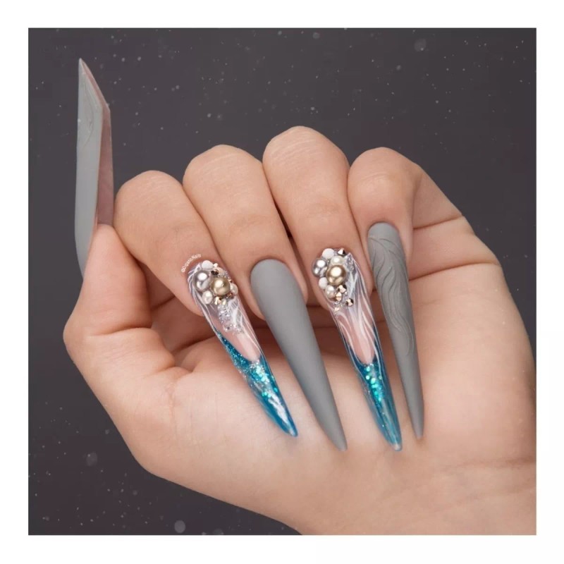 Organic Nails Pincel Flat Art Organic Nails Envio Full