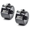 KARELLS Hand Counter, 4-Digit Counter, Mechanical Hand Counter, 2 Pieces