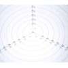 VISLONE Round Centre Finder Compass, Clear Acrylic Lathe Centring Tool,