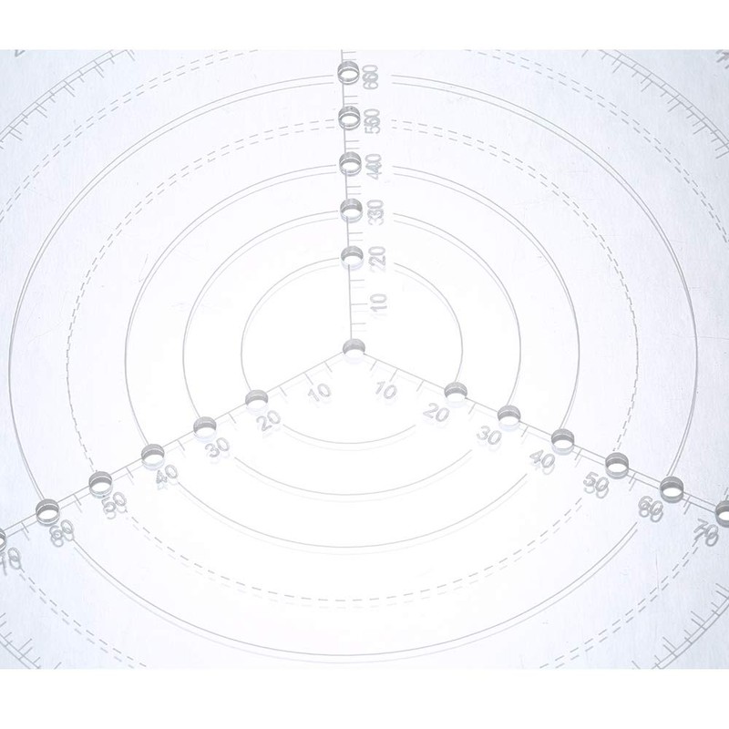 VISLONE Round Centre Finder Compass, Clear Acrylic Lathe Centring Tool,