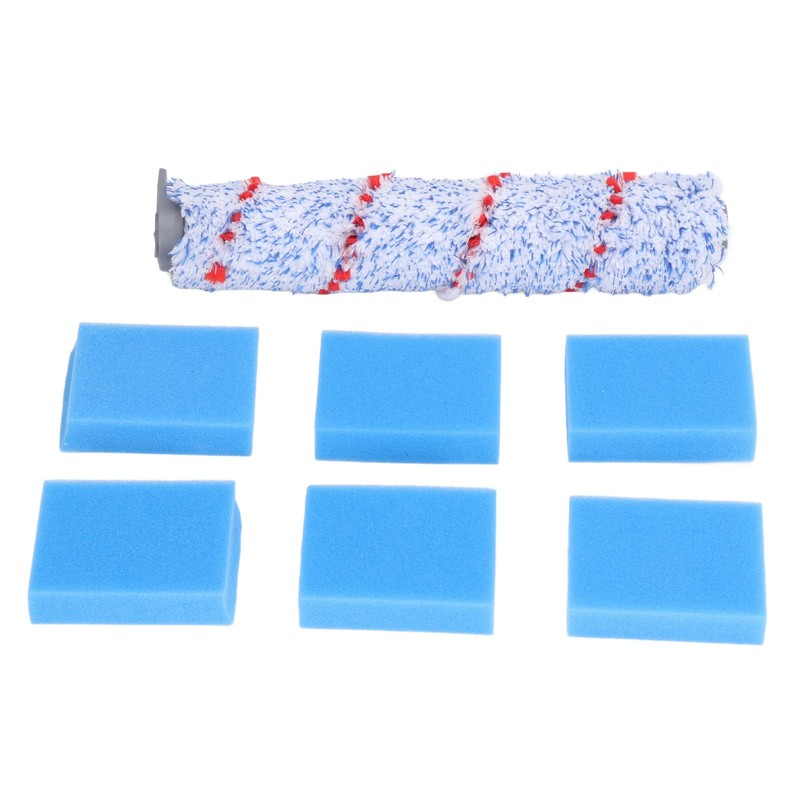 Brush Roller Filter Sponges Set for HF10E‑01 Vacuum Cleaner Part